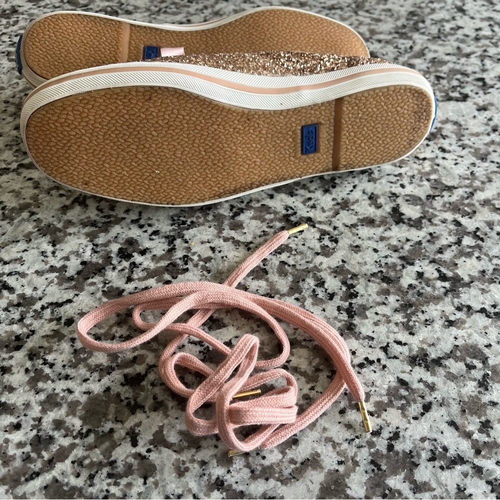 Keds x Kate Spade new york rose gold glitter sneakers‎ - Picture 5 of 5